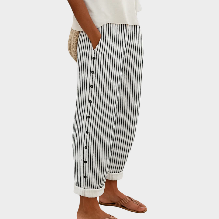 Susan | Relaxed Waist Striped Comfort Pants