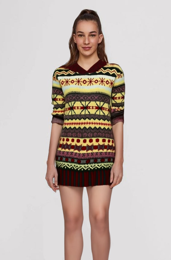 Elena | Women's Long Sleeve Hooded Sweater