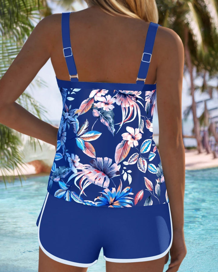 Rachelle - Refined Floral Tankini Set