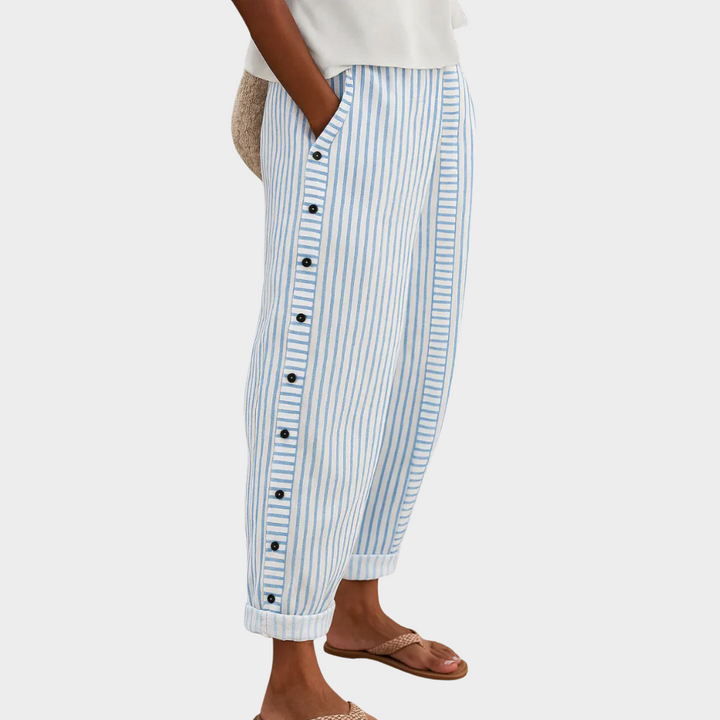 Susan | Relaxed Waist Striped Comfort Pants