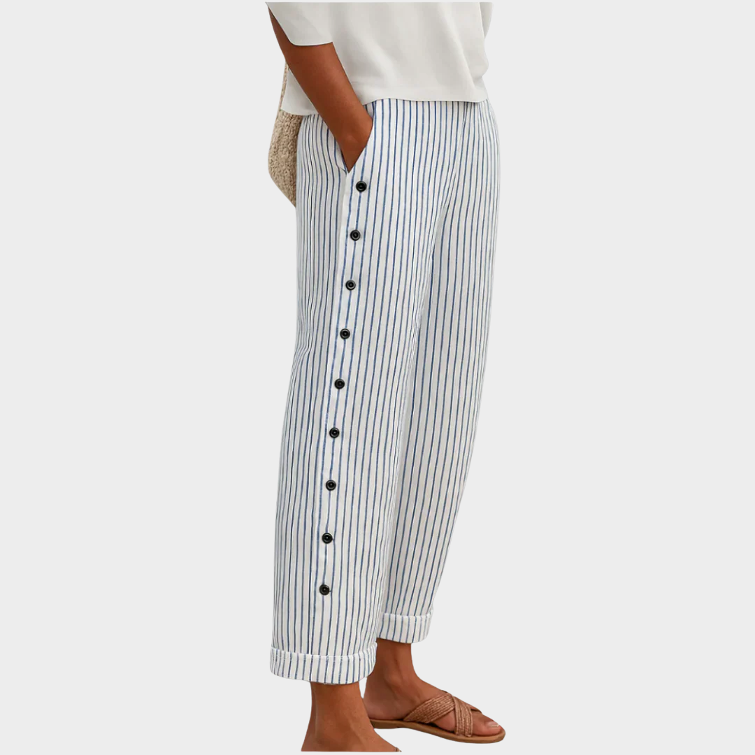 Susan | Relaxed Waist Striped Comfort Pants