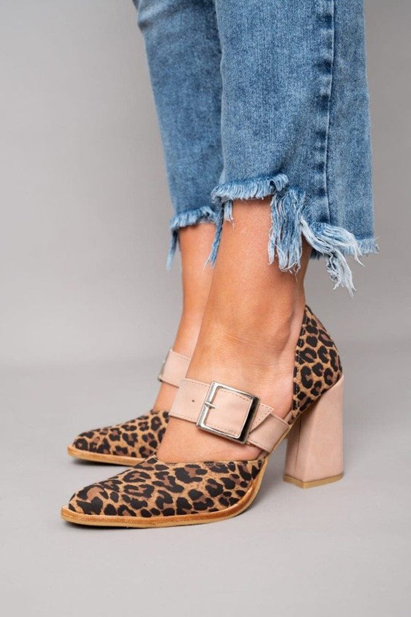 Carmen | Leopard Print Orthopedic Block Heels