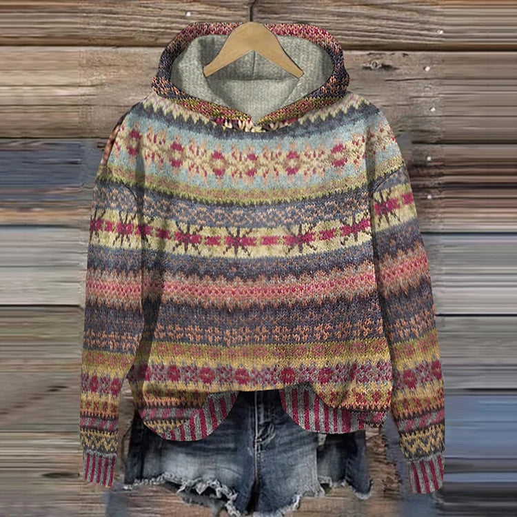 Lina | Women's Longline Cozy Ethnic Jumper