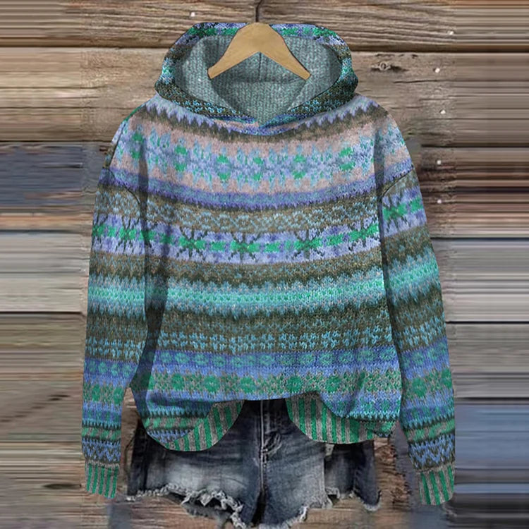 Anja | Women's Longline Cozy Ethnic Jumper