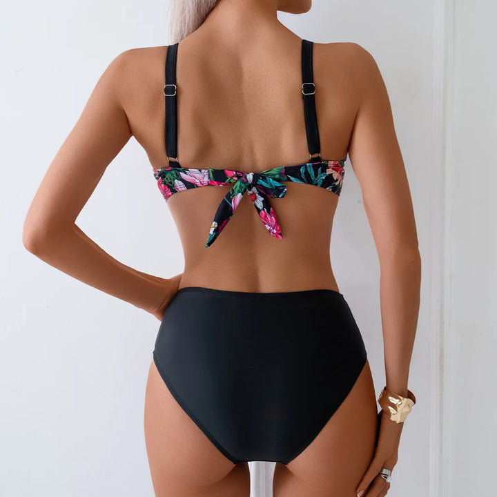 Ava | Midnight Garden Bikini Set