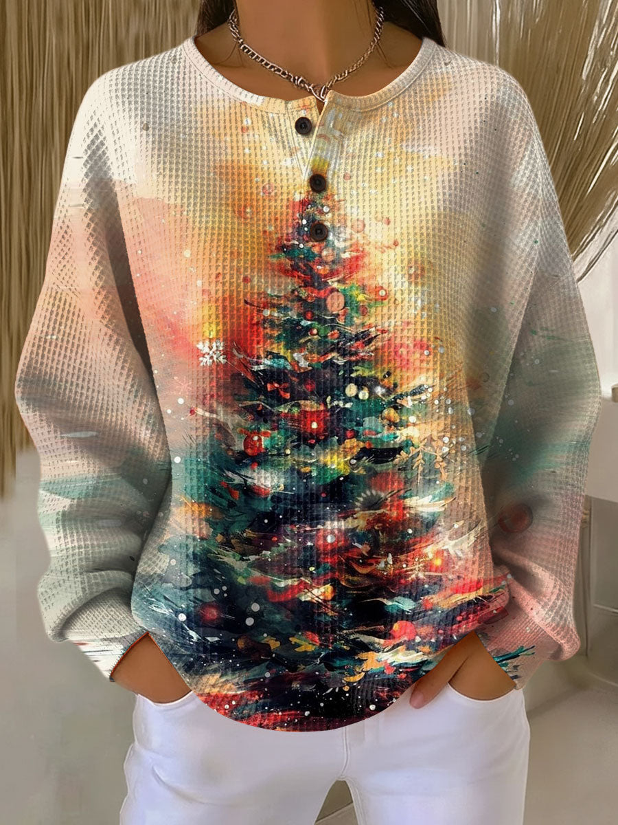 Ella | Women's Jumper with Christmas Tree and Cozy Vibes