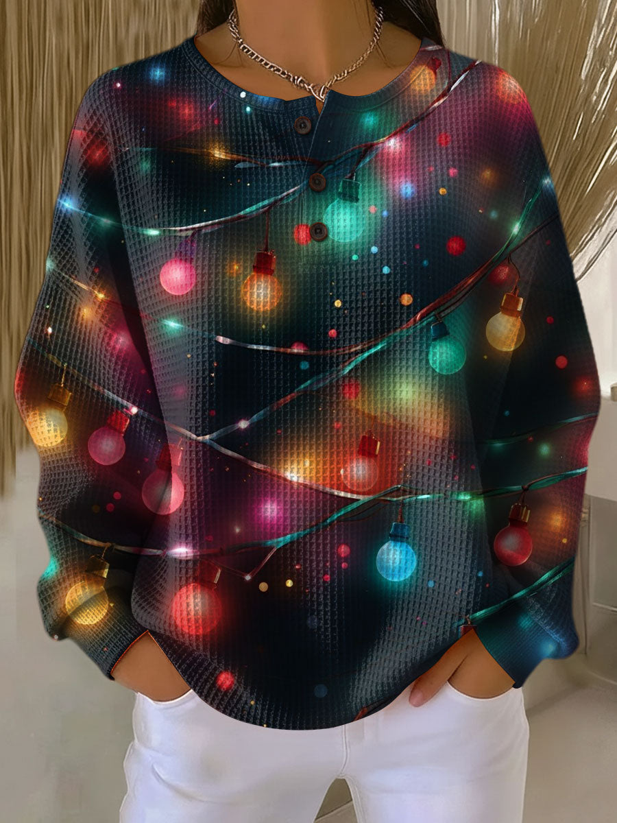 Sanna | Women's Christmas Jumper with Lanterns and Cozy Vibes