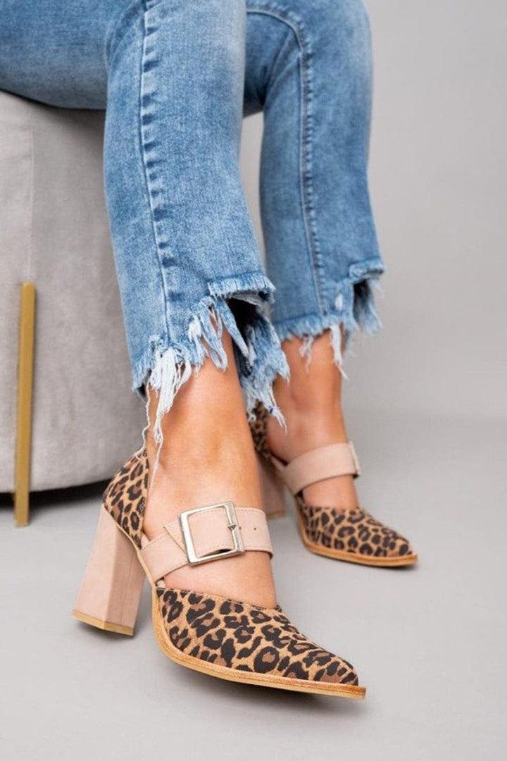Carmen | Leopard Print Orthopedic Block Heels